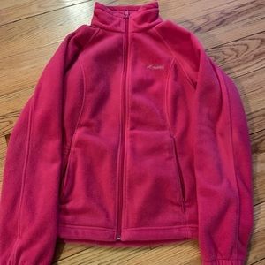 Pink Woman’s Columbia Sweater